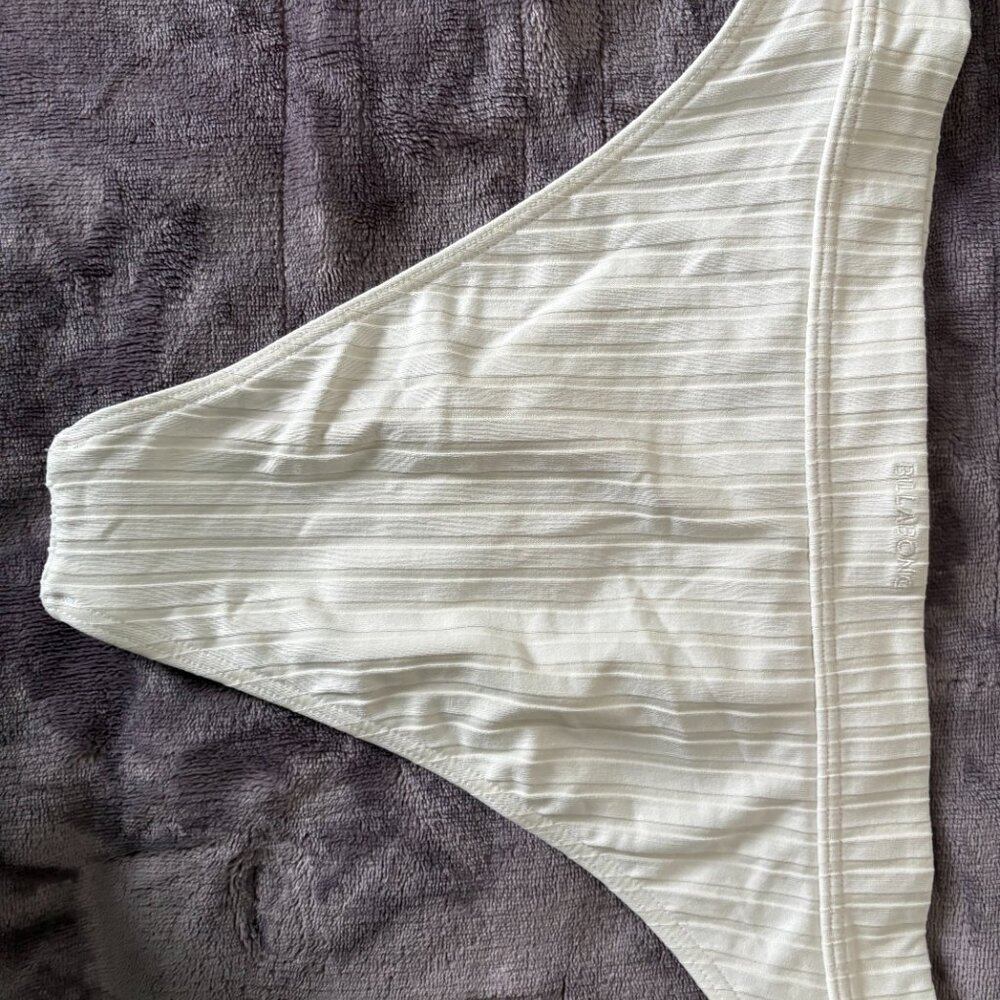 Billabong Cream Ribbed Bikini Set M - Picture 8 of 13